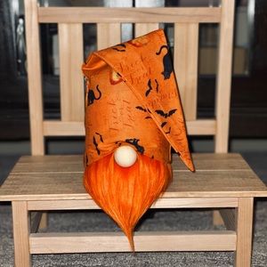 Trick or Treat 👻 Black Cat 🐈⬛ and Bat 🦇 Gnome